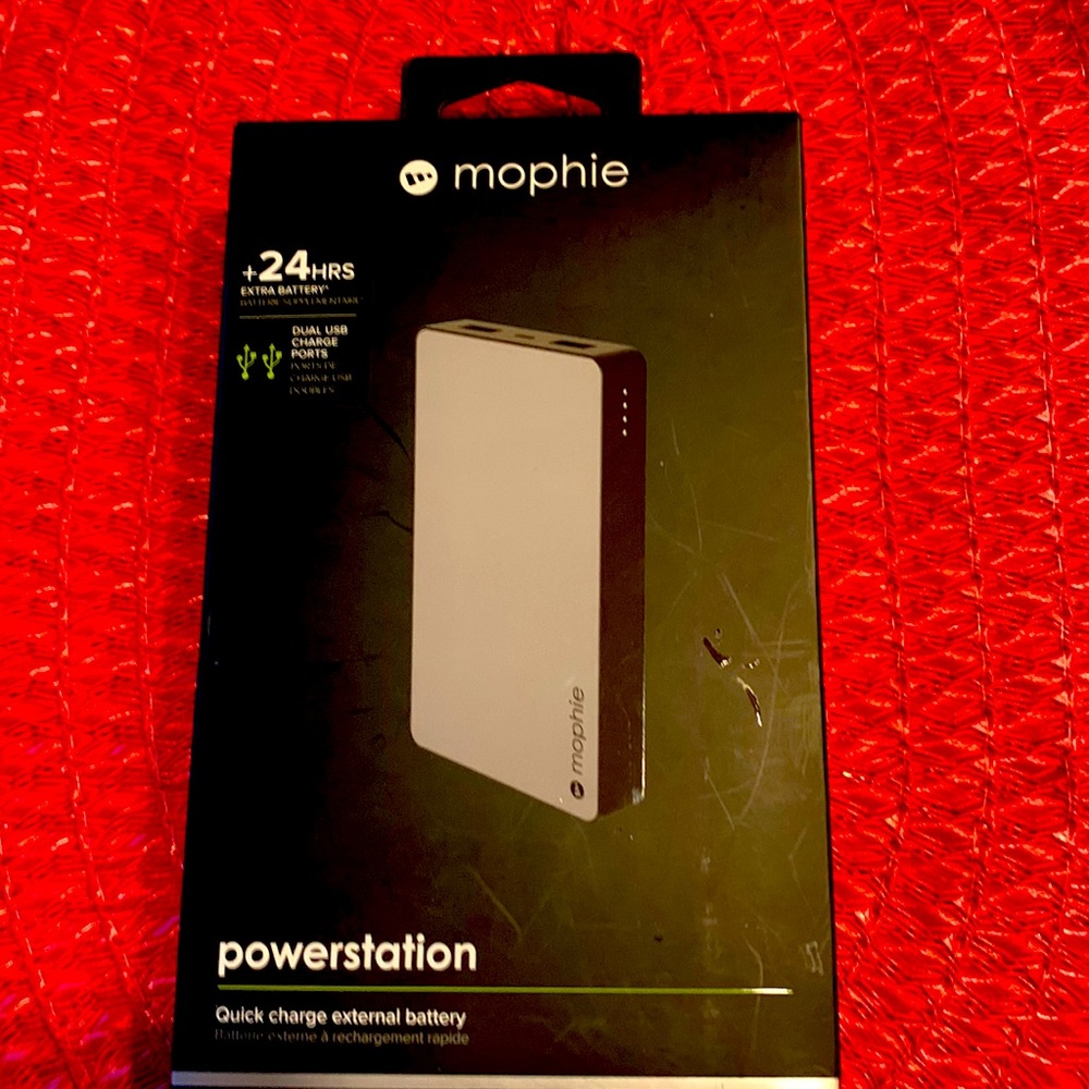 Mophie Powerstation-Dual Port USB Charger-External Battery.